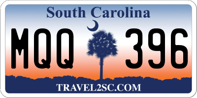 SC license plate MQQ396