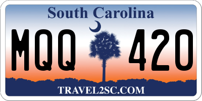 SC license plate MQQ420