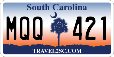 SC license plate MQQ421