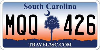 SC license plate MQQ426