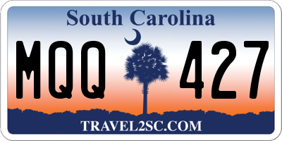 SC license plate MQQ427
