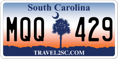 SC license plate MQQ429