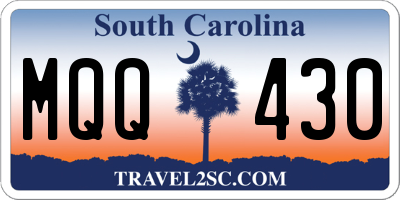 SC license plate MQQ430