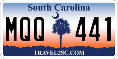 SC license plate MQQ441