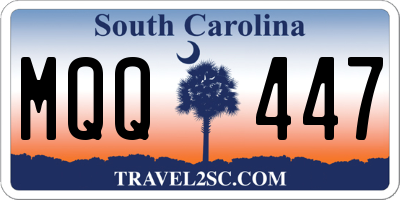 SC license plate MQQ447