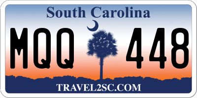 SC license plate MQQ448