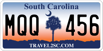 SC license plate MQQ456