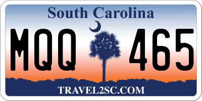 SC license plate MQQ465