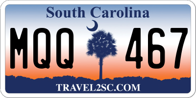 SC license plate MQQ467