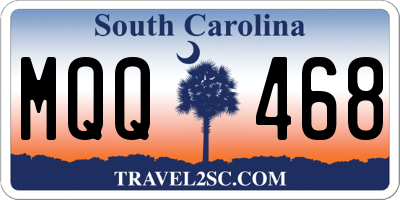 SC license plate MQQ468