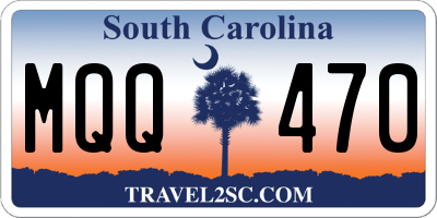 SC license plate MQQ470