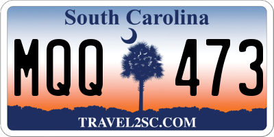 SC license plate MQQ473