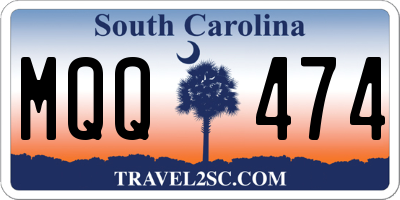 SC license plate MQQ474