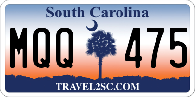 SC license plate MQQ475