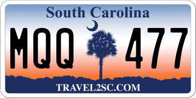 SC license plate MQQ477