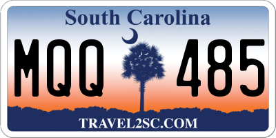 SC license plate MQQ485