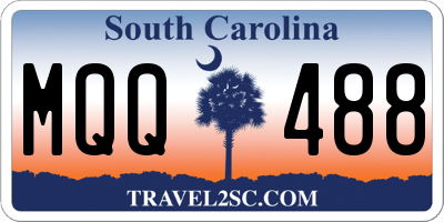 SC license plate MQQ488