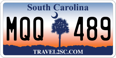 SC license plate MQQ489