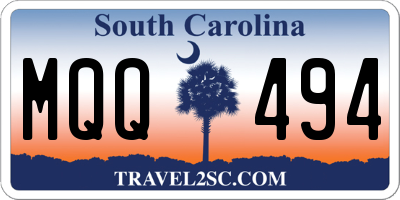 SC license plate MQQ494