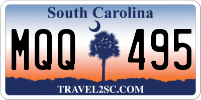 SC license plate MQQ495