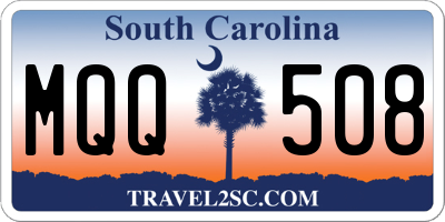 SC license plate MQQ508