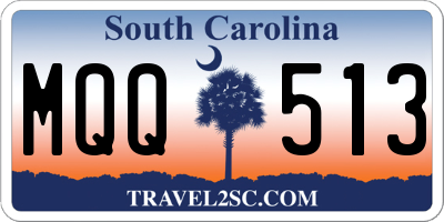 SC license plate MQQ513