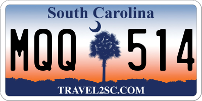 SC license plate MQQ514