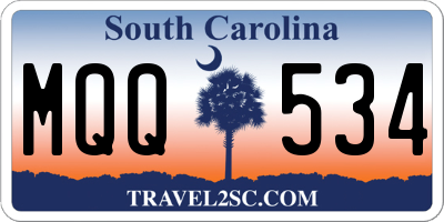SC license plate MQQ534