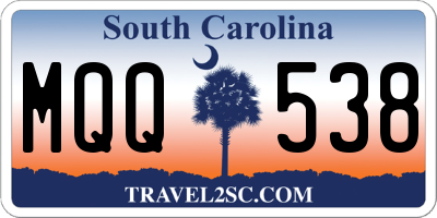SC license plate MQQ538