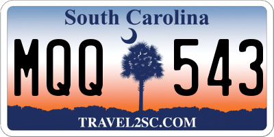 SC license plate MQQ543