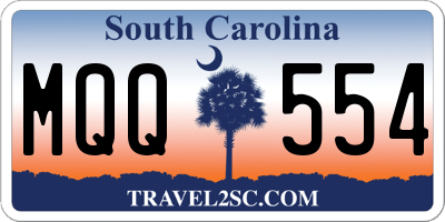 SC license plate MQQ554