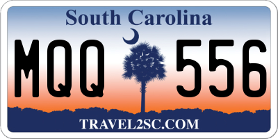 SC license plate MQQ556