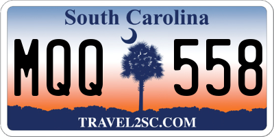 SC license plate MQQ558