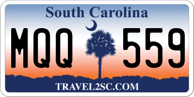 SC license plate MQQ559