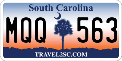 SC license plate MQQ563