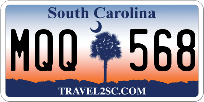 SC license plate MQQ568