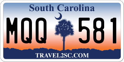 SC license plate MQQ581