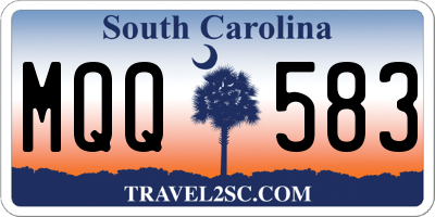 SC license plate MQQ583