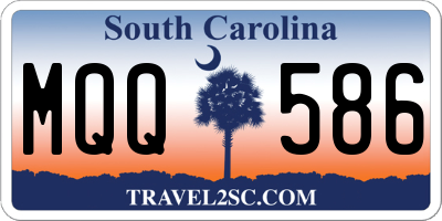 SC license plate MQQ586