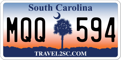 SC license plate MQQ594