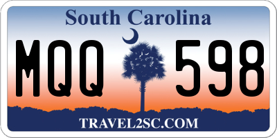SC license plate MQQ598