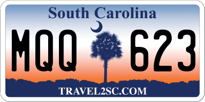 SC license plate MQQ623