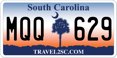SC license plate MQQ629