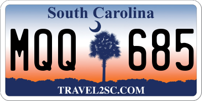 SC license plate MQQ685