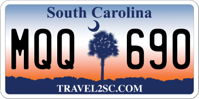 SC license plate MQQ690
