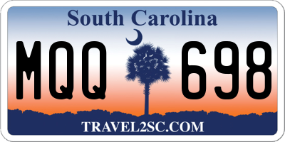 SC license plate MQQ698