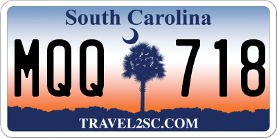 SC license plate MQQ718