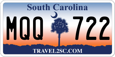 SC license plate MQQ722