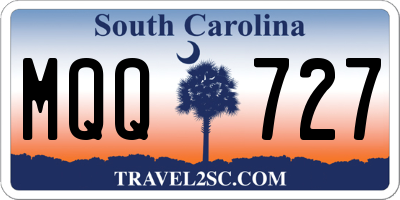 SC license plate MQQ727