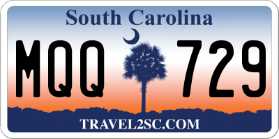 SC license plate MQQ729